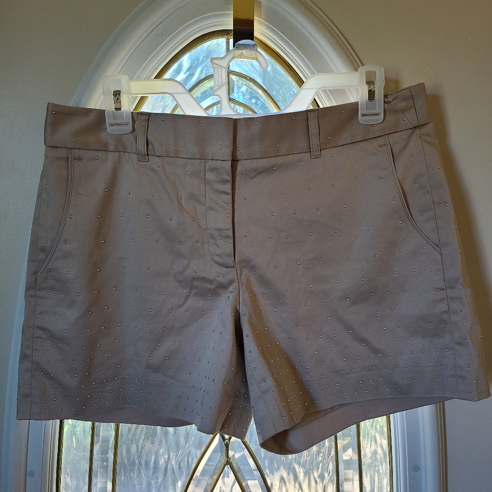 WHBM Studded Shorts Size 8 Khakis